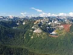 Marmot Lake, Terrace Mtn, and Clarice Lakes From Mac Peak